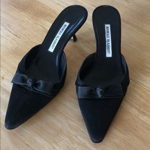 Manolo Blahnik Satin Evening Shoes